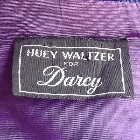 HUEY WALZER/Darcy Dress, M, Blue, VINTAGE, Peplum, Big Bow, Long sleeves - Picture 9 of 14